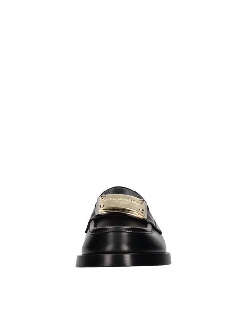 Leather loafers DOLCE&GABBANA | A30203 AB640 80999NERO